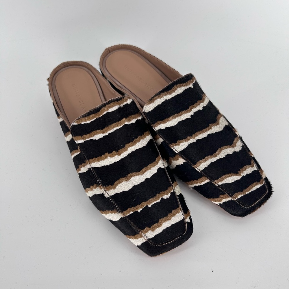Huma Blanco Felix Striped Loafer Striped Calf Hair | Size‎ 38